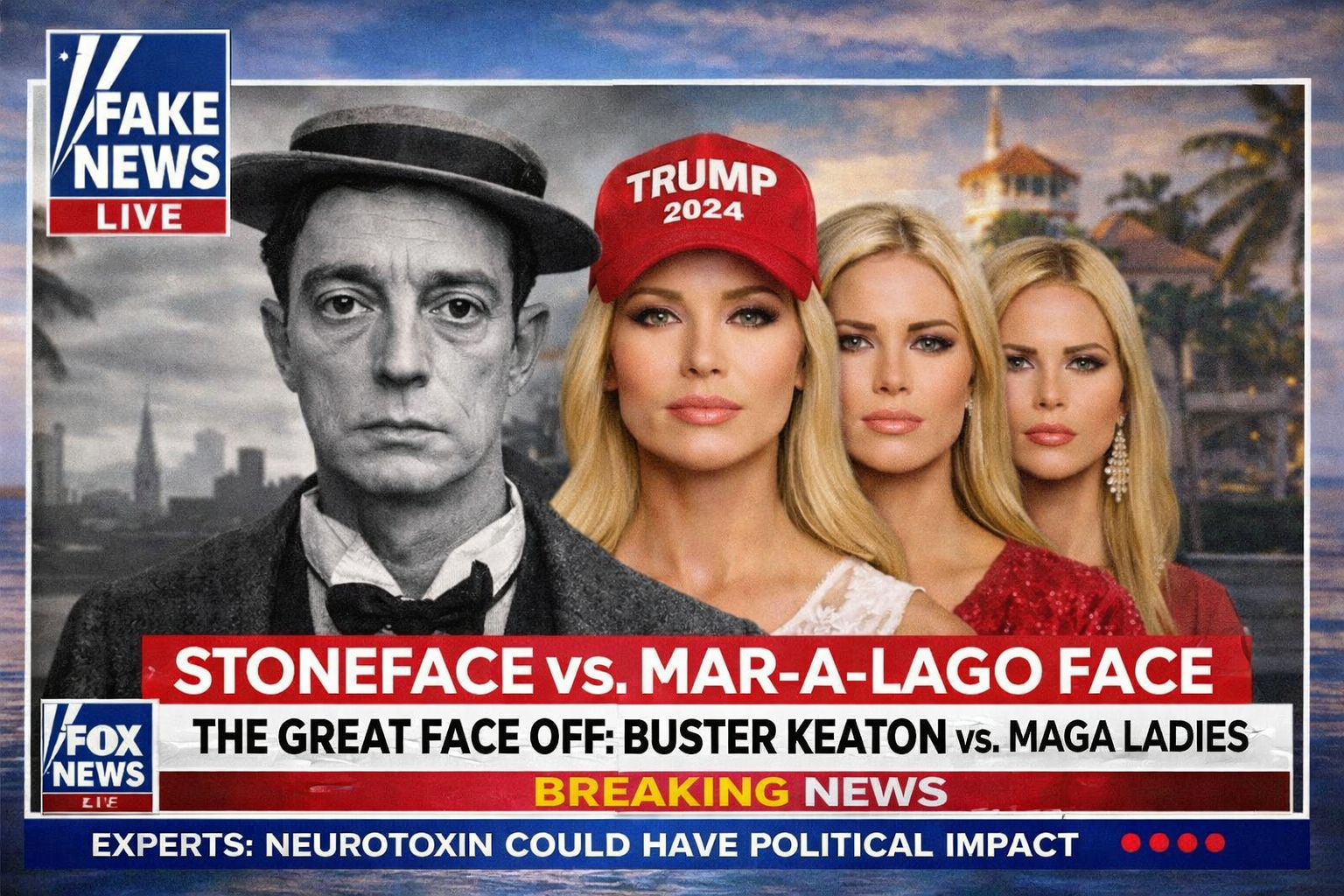 Podcast english – Stoneface vs. Mar-a-Lago Face